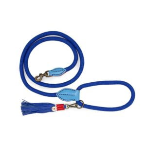 Kobaltblauw 'Dutchie' Hondenriem L